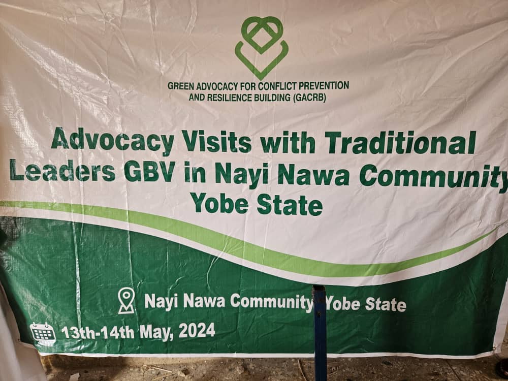 GACRB organized a 2-day outdoor community sensitization campaign against GBV in Nayi Nawa community of Yobe State.
